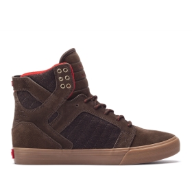 Tenis Altos Supra SKYTOP Hombre Marrones (MX-73748)